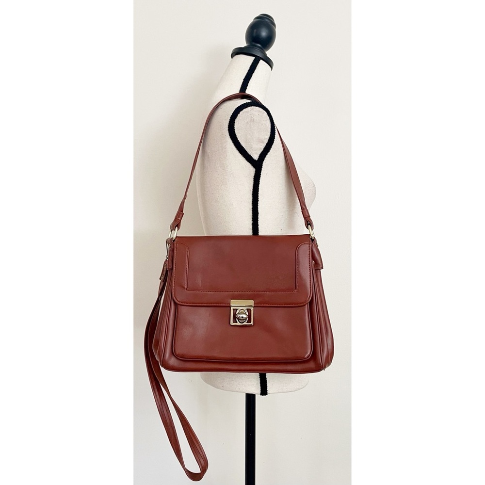 Vintage 70s Faux Leather Shoulder Bag